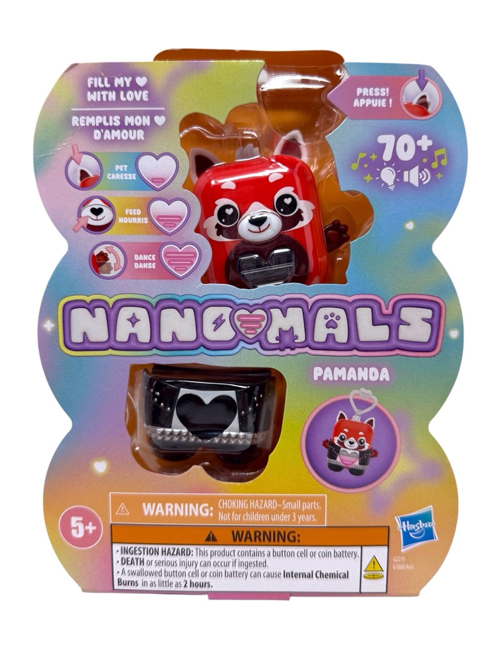 Nanomals Pocket Size Electronic Pets Pamanda digital pet Red Panda New In Box